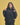 Arasha Lalani in black essentials embroidered hoodie