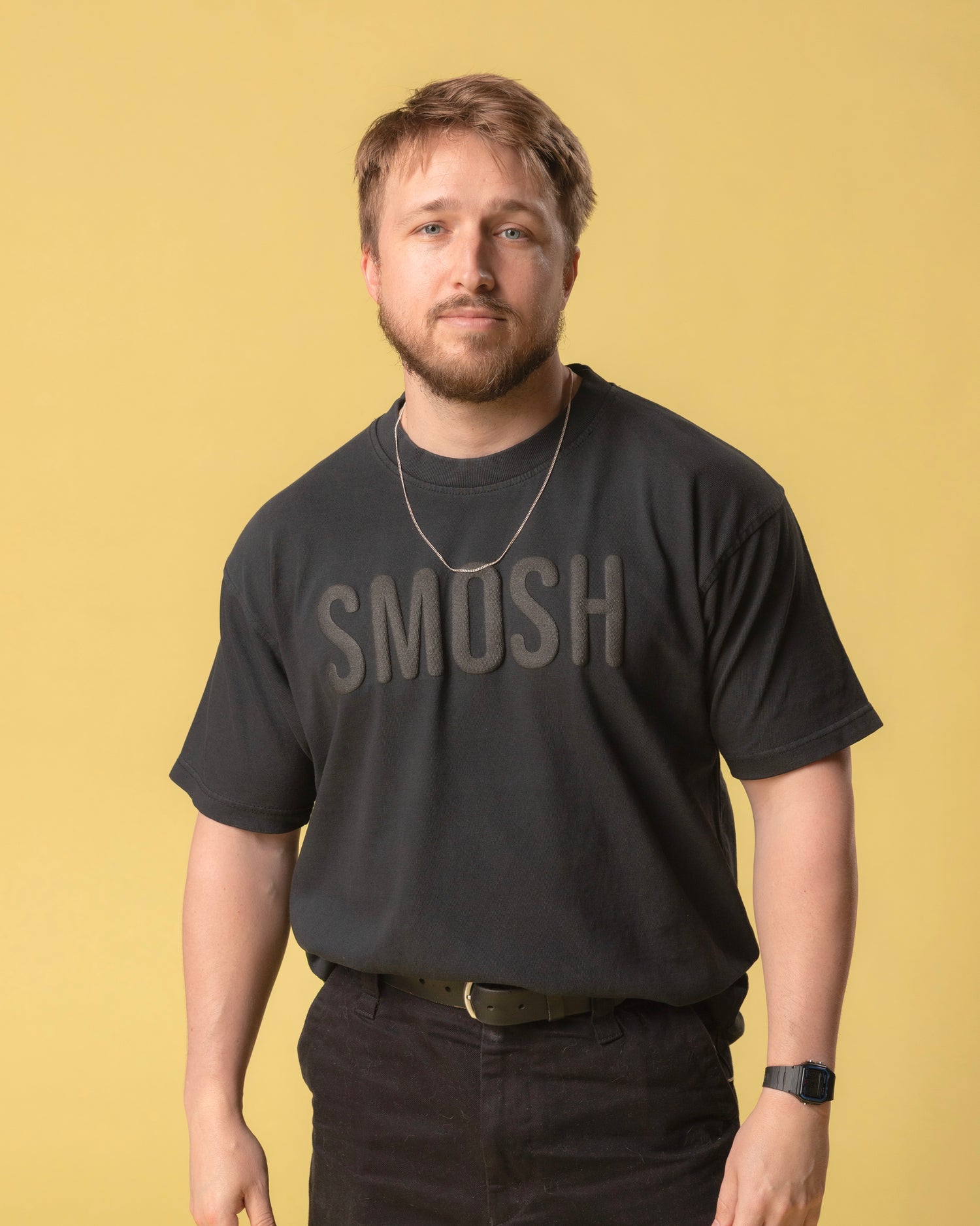 Essentials Black Puffy Tee