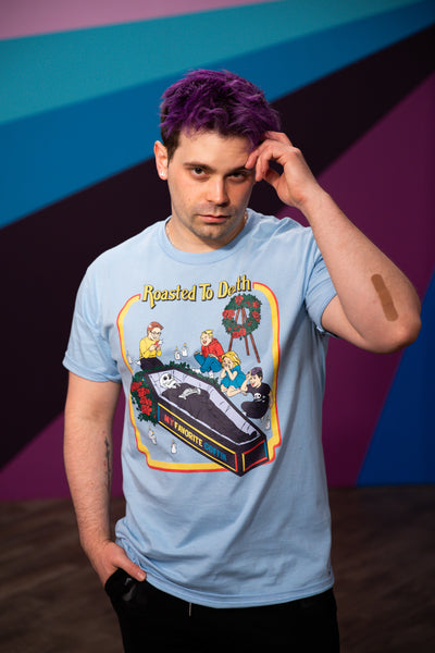 Roasted To Death Tee - Light Blue