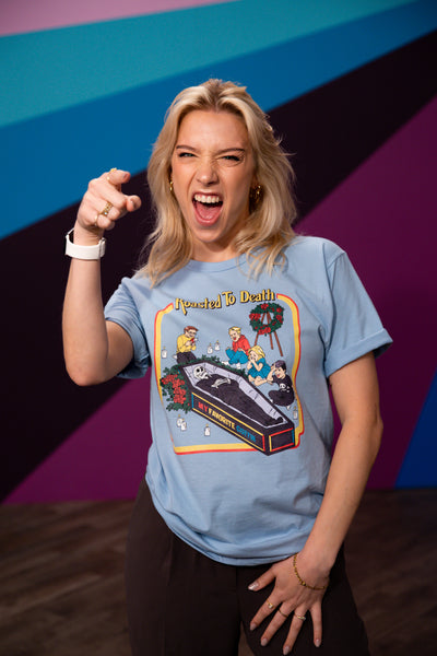 Roasted To Death Tee - Light Blue