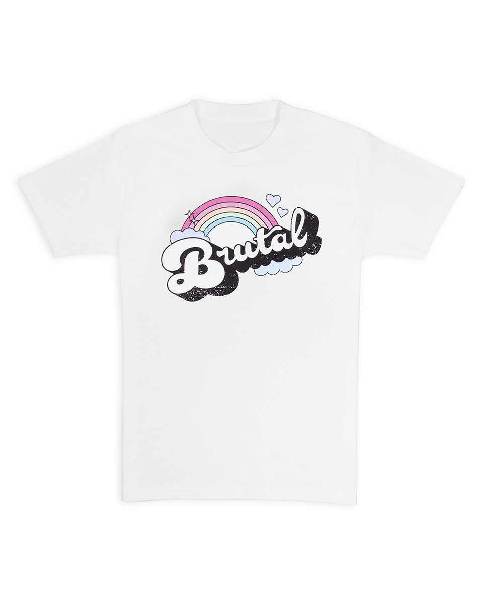 White Smosh Brutal short sleeve t-shirt on white background