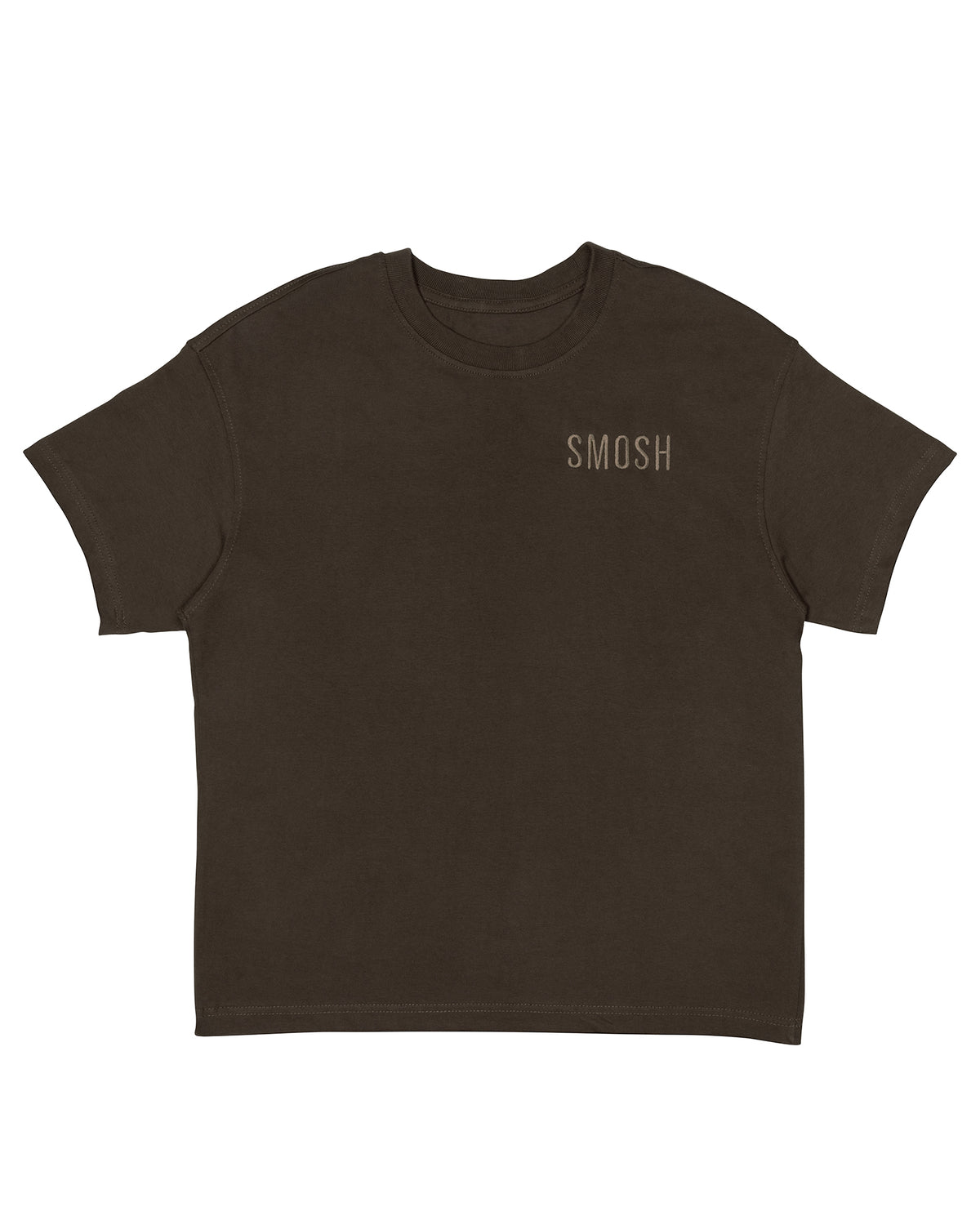 Essentials Embroidered Tee - Chocolate