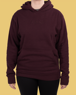 Essentials Embroidered Hoodie - Wine
