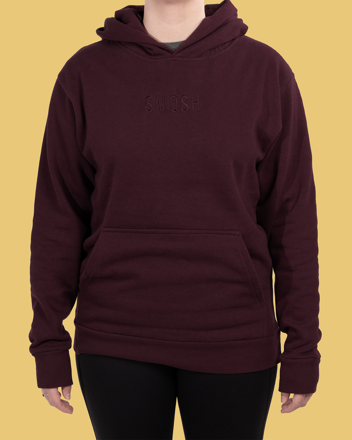 Essentials Embroidered Hoodie - Wine