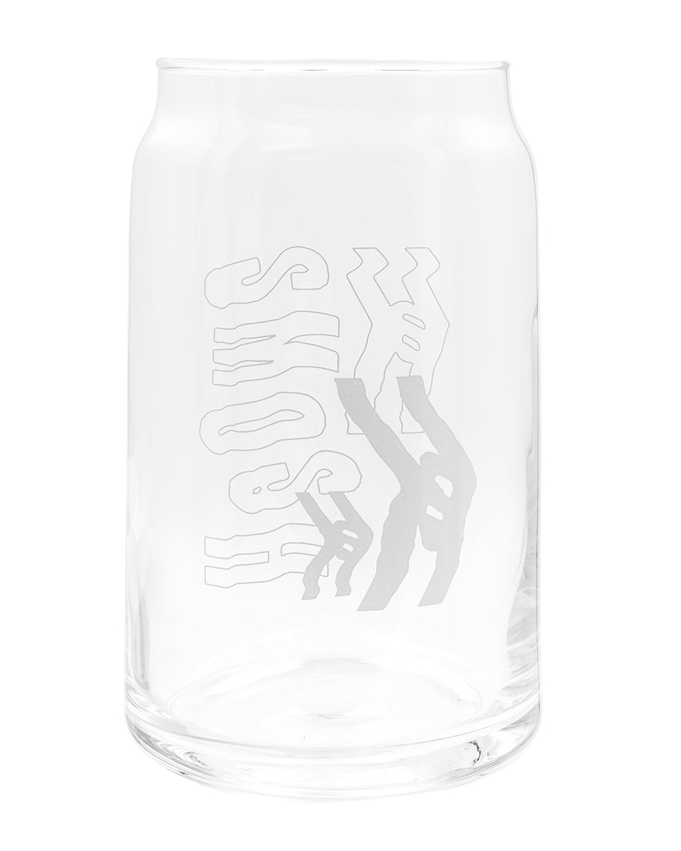 Clear glass smosh frosted logo drinkware cans