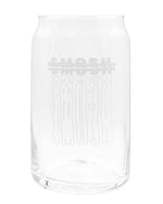 Clear glass smosh frosted logo drinkware cans
