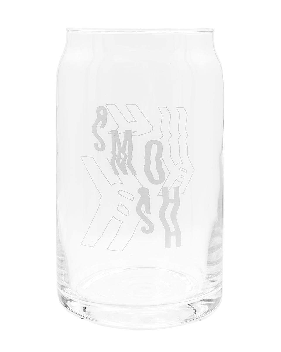 Clear glass smosh frosted logo drinkware cans