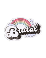 Brutal sticker on a white background