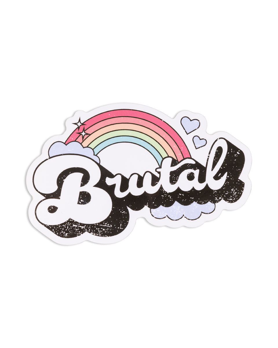 Brutal sticker on a white background