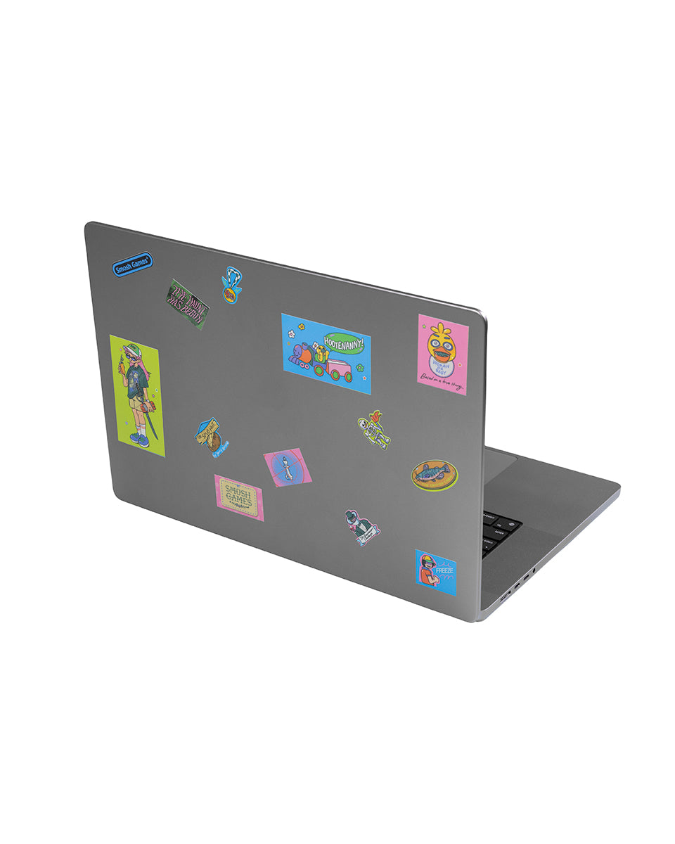 smosh games stickers on a computer