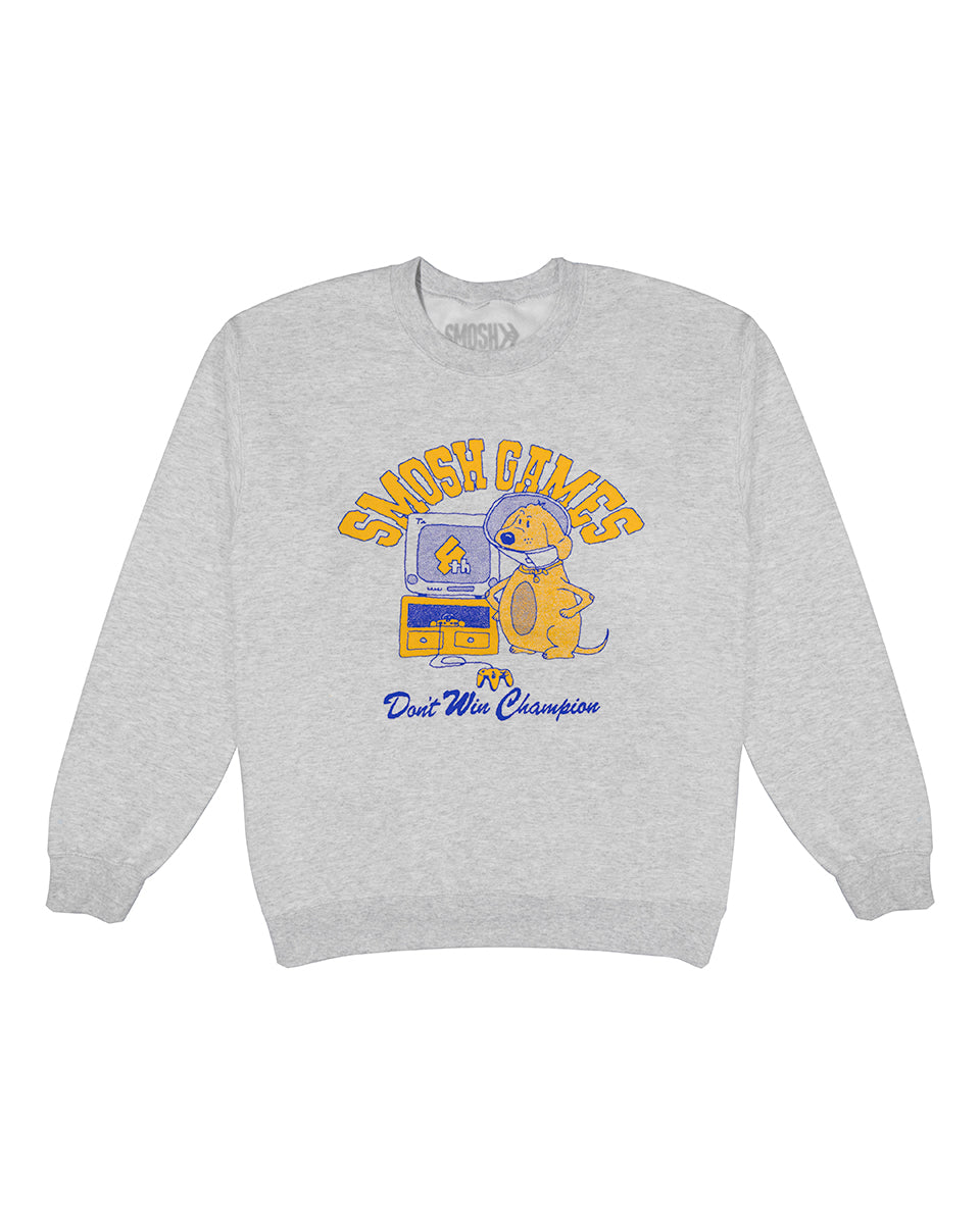Smosh games "don't win" grey crewneck