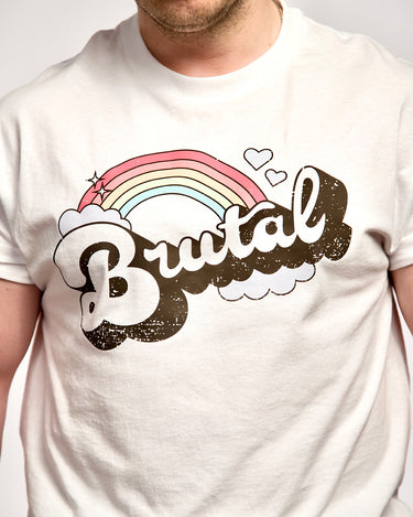 Close-up of White Smosh Brutal short sleeve t-shirt