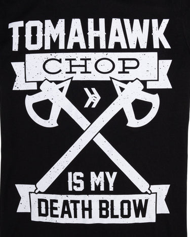 Smosh Tomahawk Chop Black T-Shirt Close Up
