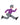 Smosh Purple and Grey Gerald Cakes running sticker