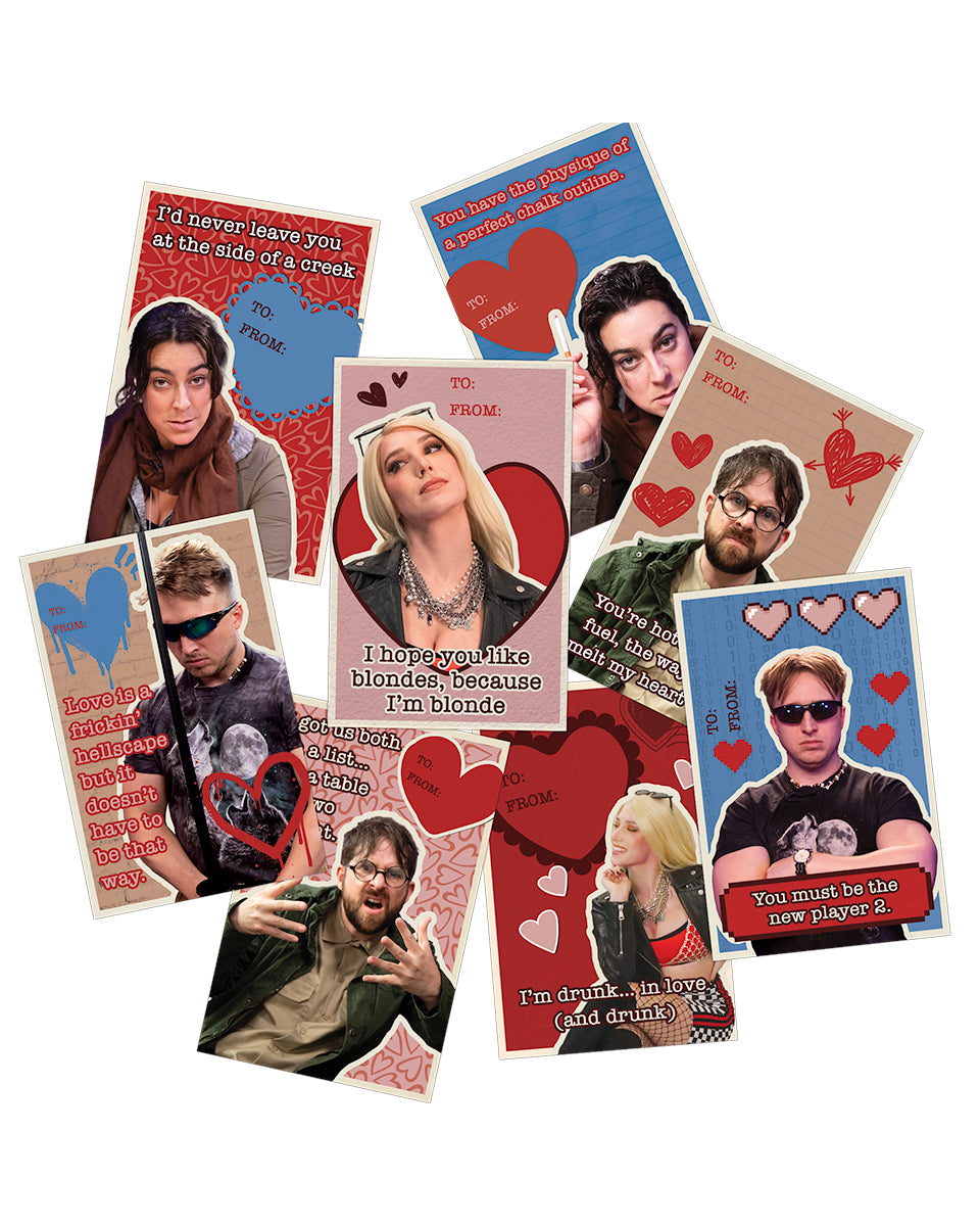 Smosh Valentine's Day Stickers with characters