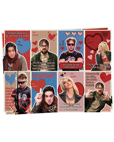 Smosh Valentine's Day Stickers Sheet with characters