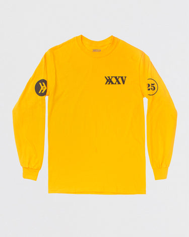 Official Smosh merch 25 Million Subscribers yellow long-sleeve tee