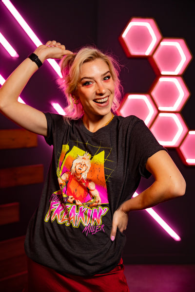 Courtney Freakin Mania Tee - Dark Gray
