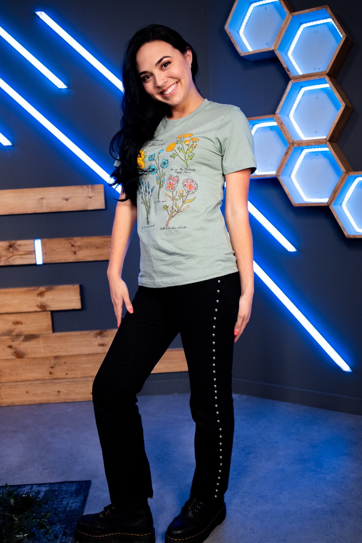 Wildflowers Tee - Sage