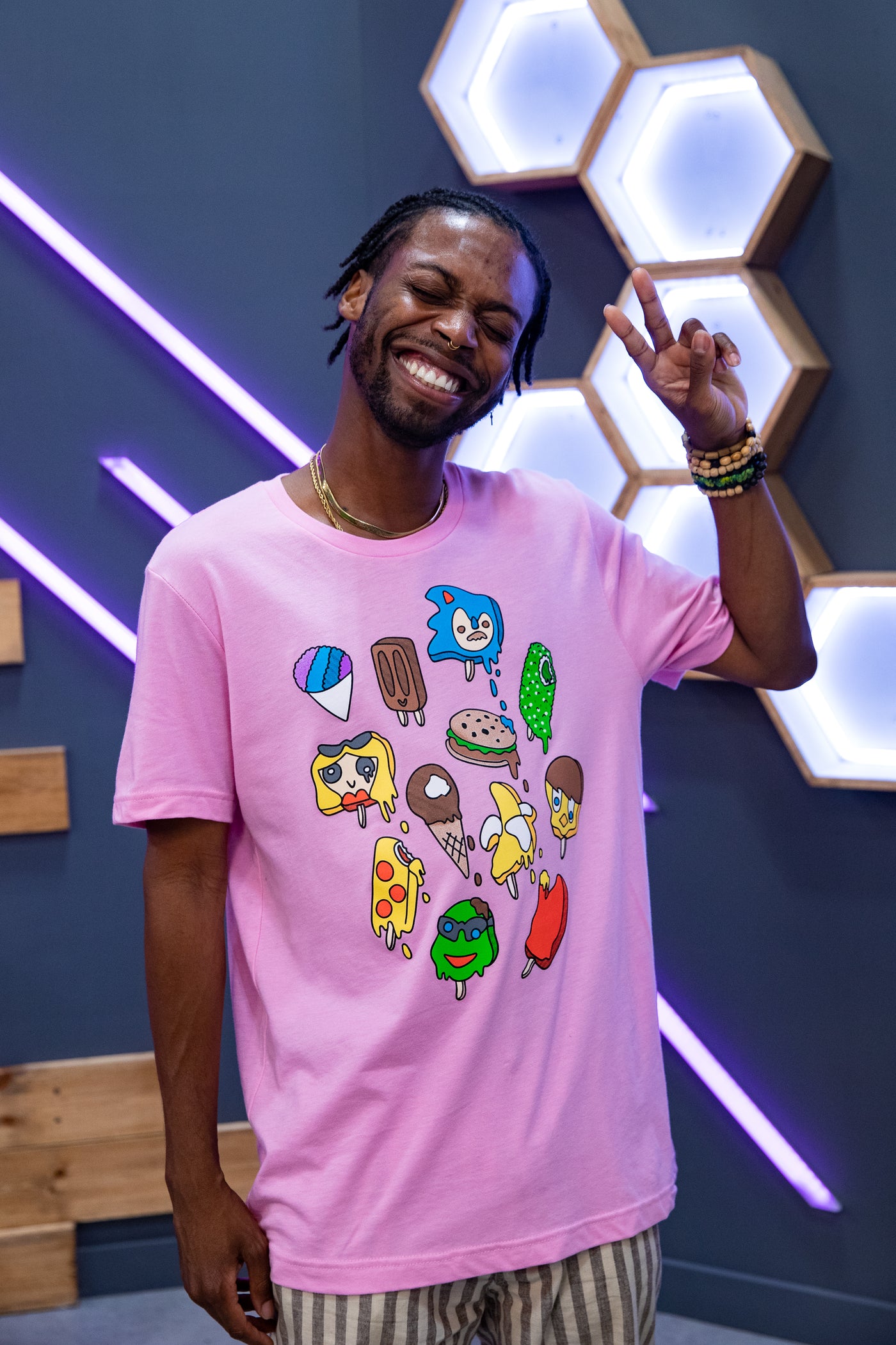 Ice Cream Tee - Bubble Gum