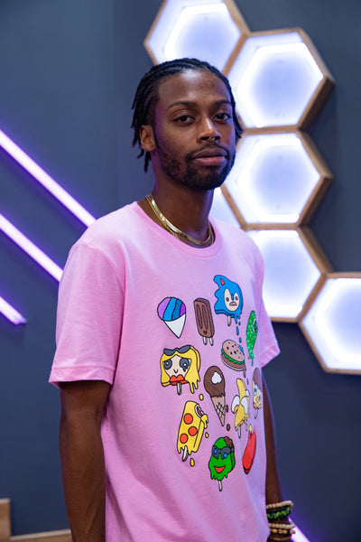 Ice Cream Tee - Bubble Gum