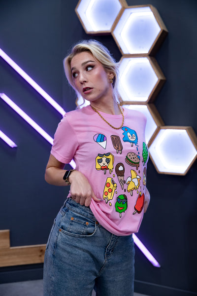 Ice Cream Tee - Bubble Gum