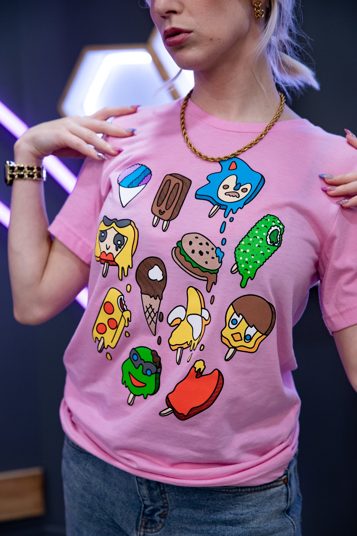 Ice Cream Tee - Bubble Gum