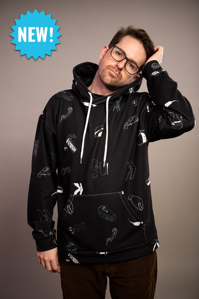 Doodles Hoodie - Black