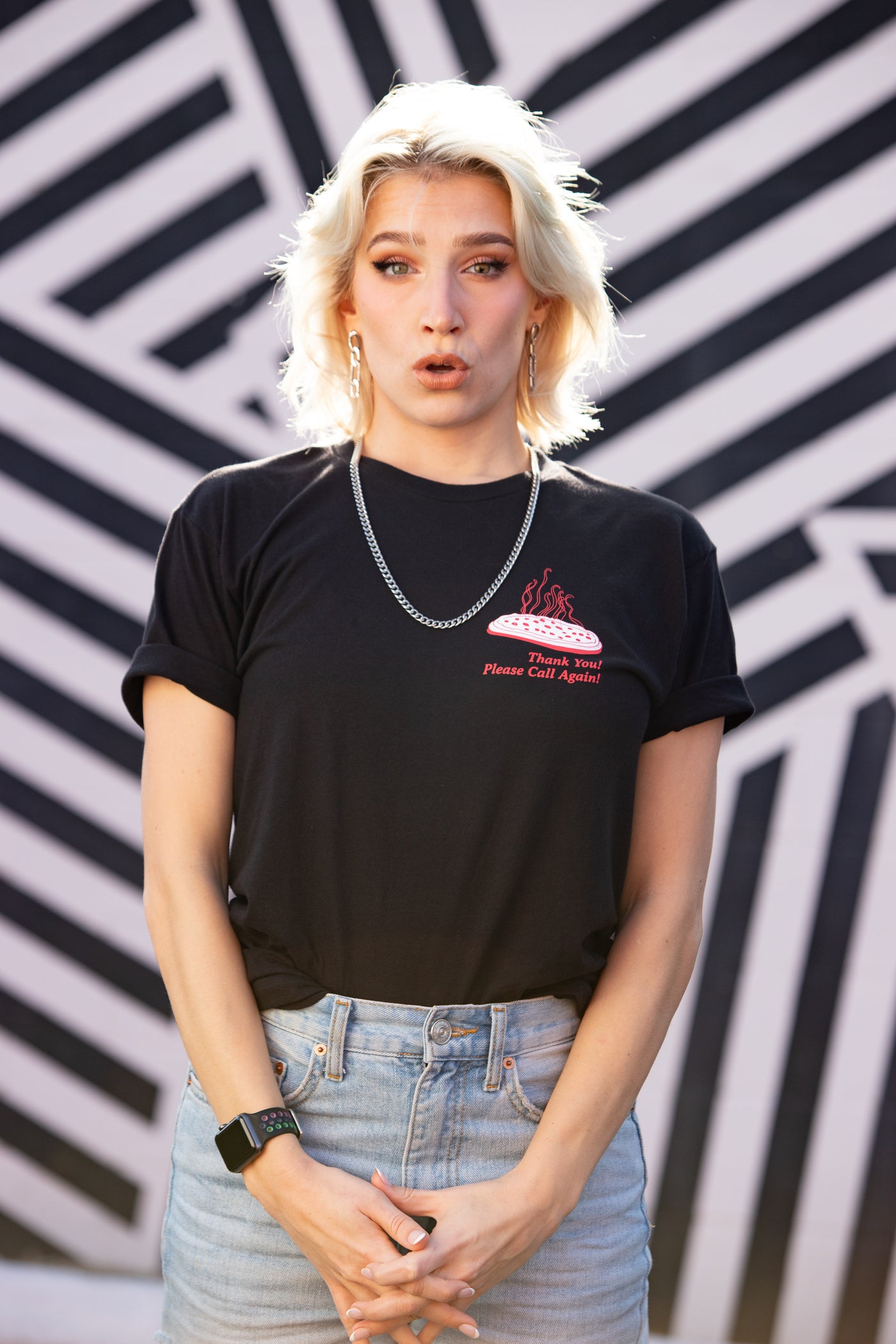 Pizza Place Box Tee - Black