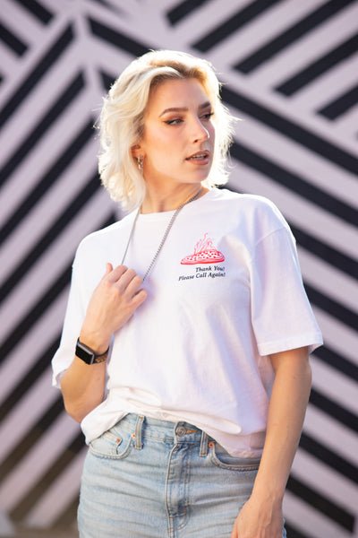 Pizza Place Box Tee - White