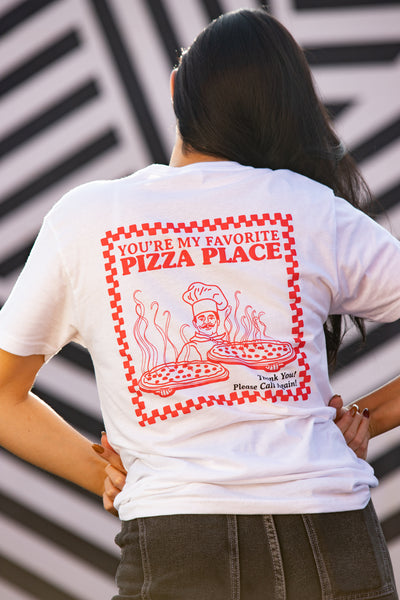 Pizza Place Box Tee - White