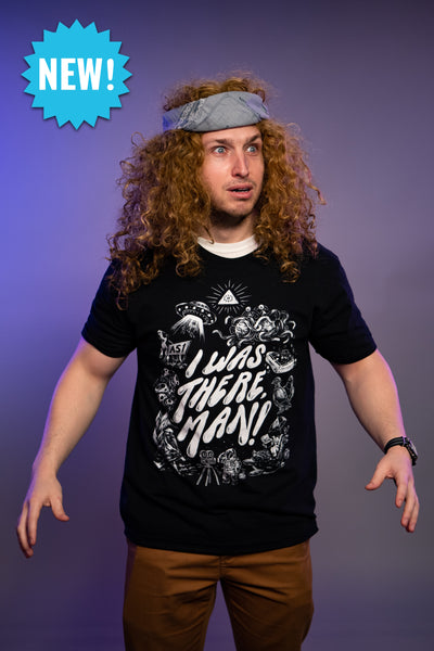 I Was There Man Tee - Heather Black
