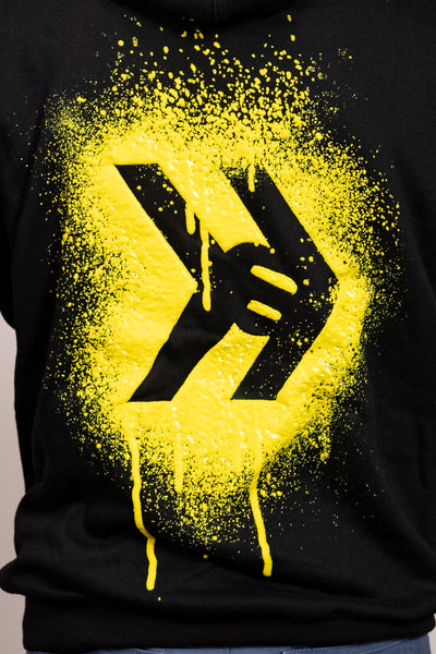 Splatter Hoodie - Black