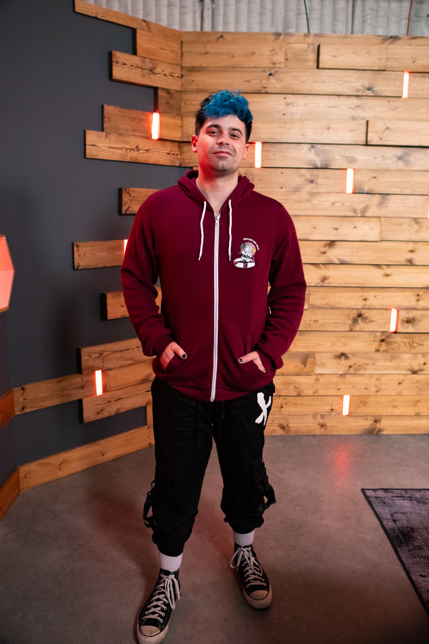 Boneless Zip Hoodie - Maroon