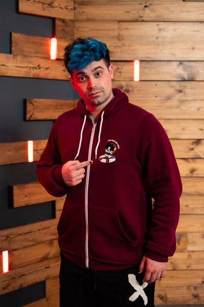 Boneless Zip Hoodie - Maroon