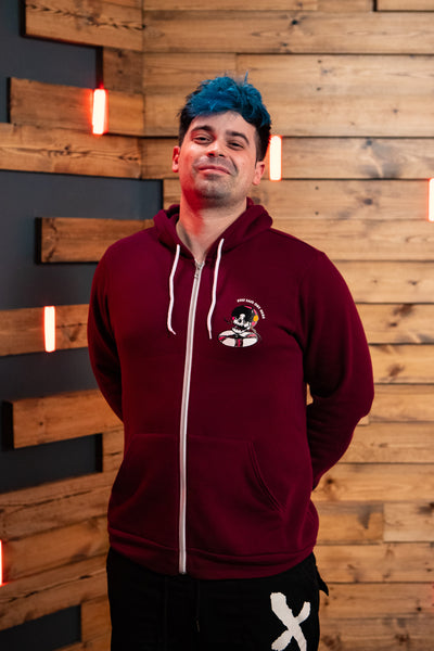 Boneless Zip Hoodie - Maroon
