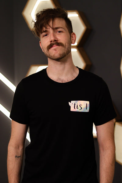 'Tis I Holographic Pride Tee - Black