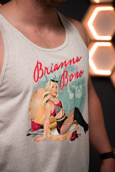 Boho Pin Up Tank - Oatmeal