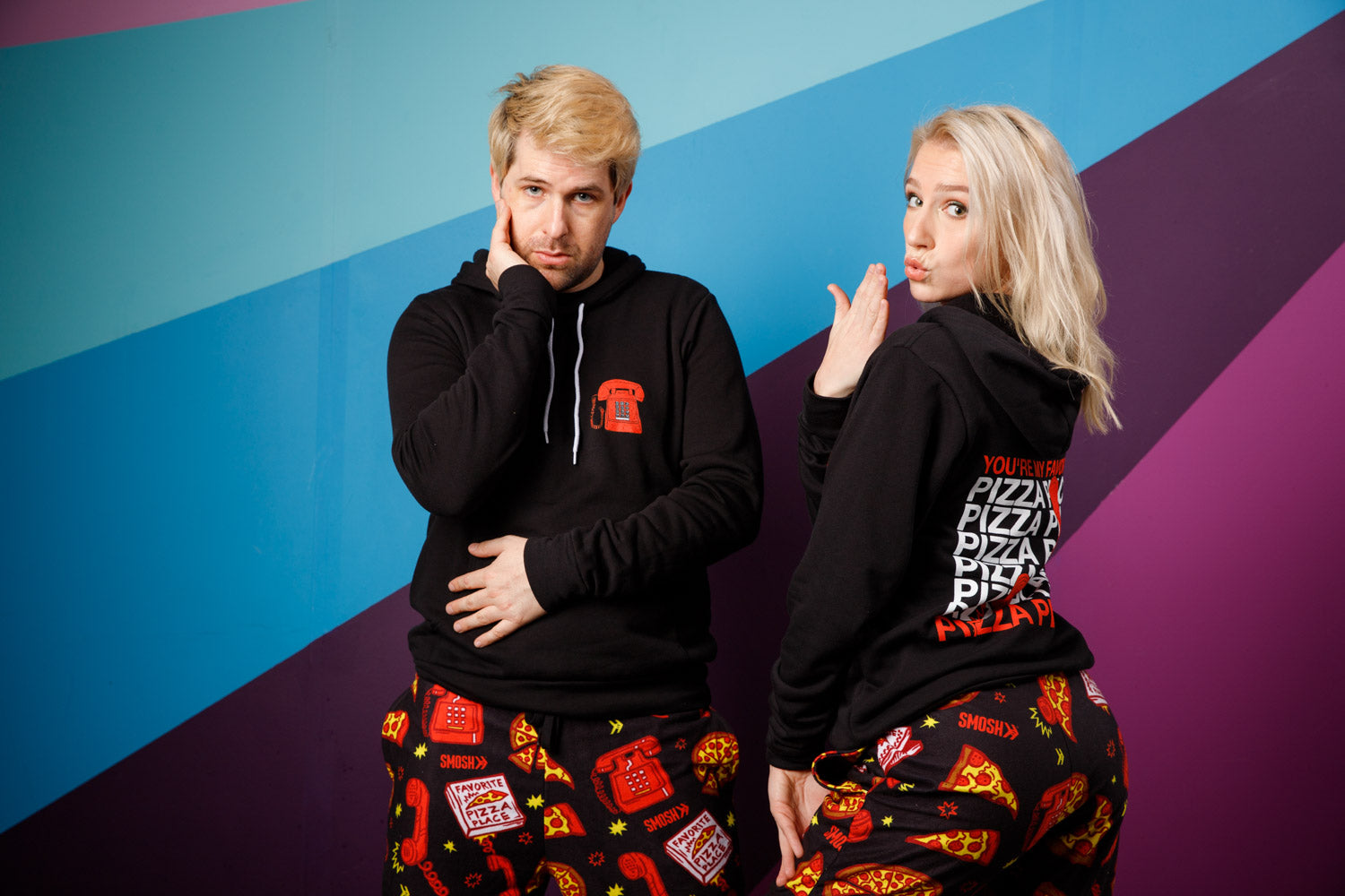 Black Pizza Place Hoodie – Smosh Store