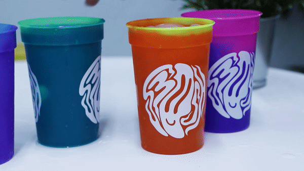 Color Changing Trippy Smile Cups - 4 Pack