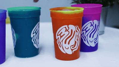 Color Changing Trippy Smile Cups - 4 Pack